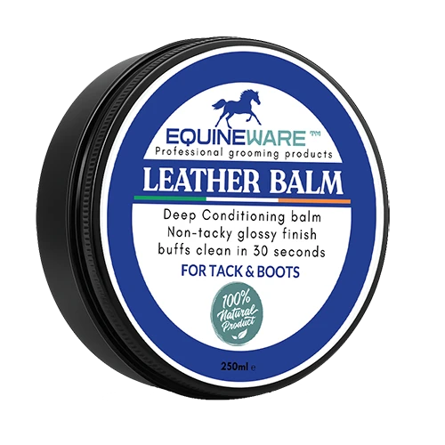 Leather conditioner balm for saddles and bridles